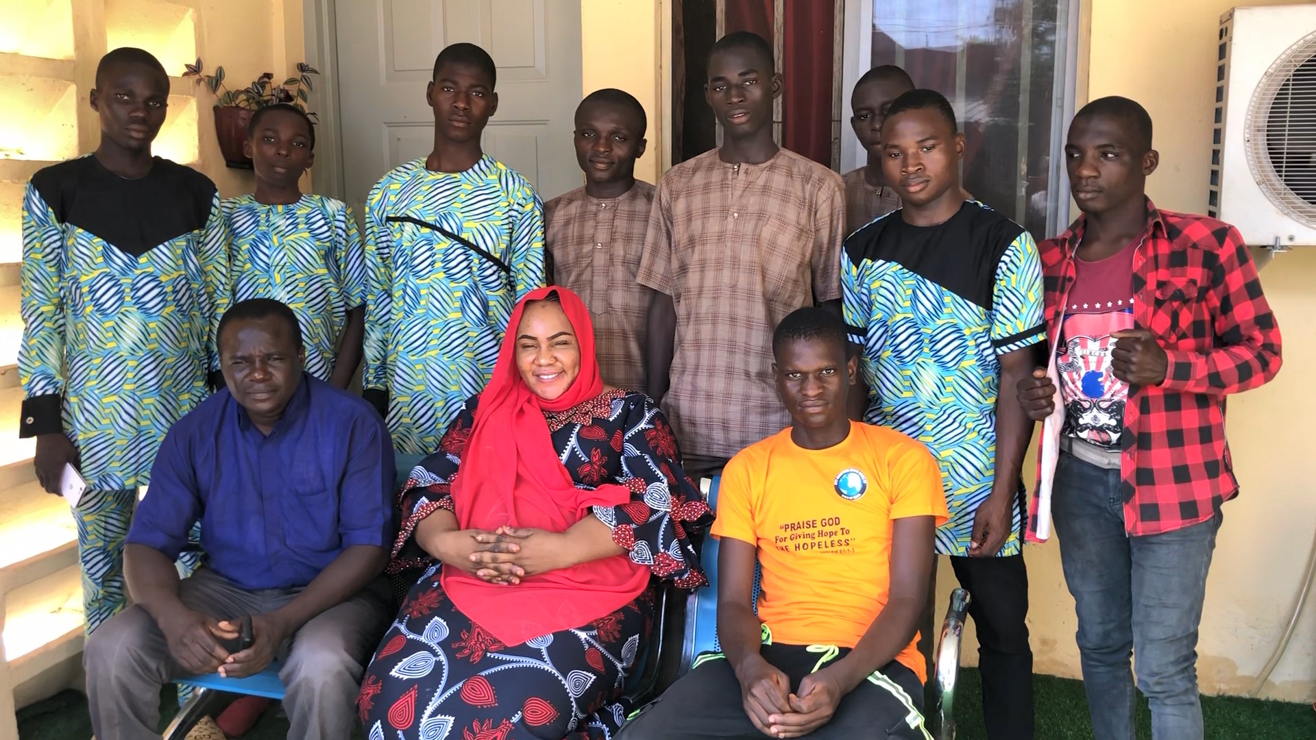 The courtesy visit of some orphans from Gidan Bege Lafia, accompanied by Mr. Bulus A. Paul (Orphanage home coordinator) to the RRF